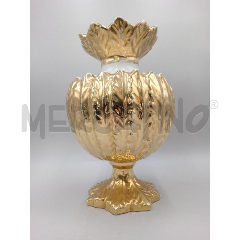 VASO CERAMICA DORATA | Mercatino dell'Usato Moncalieri bengasi 1
