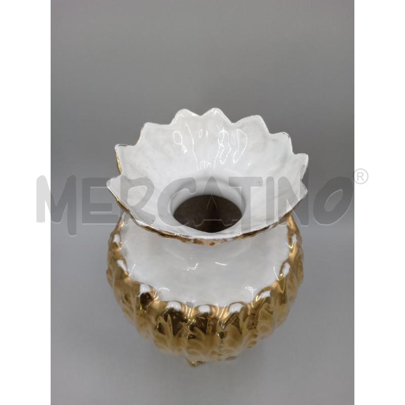 VASO CERAMICA DORATA | Mercatino dell'Usato Moncalieri bengasi 2