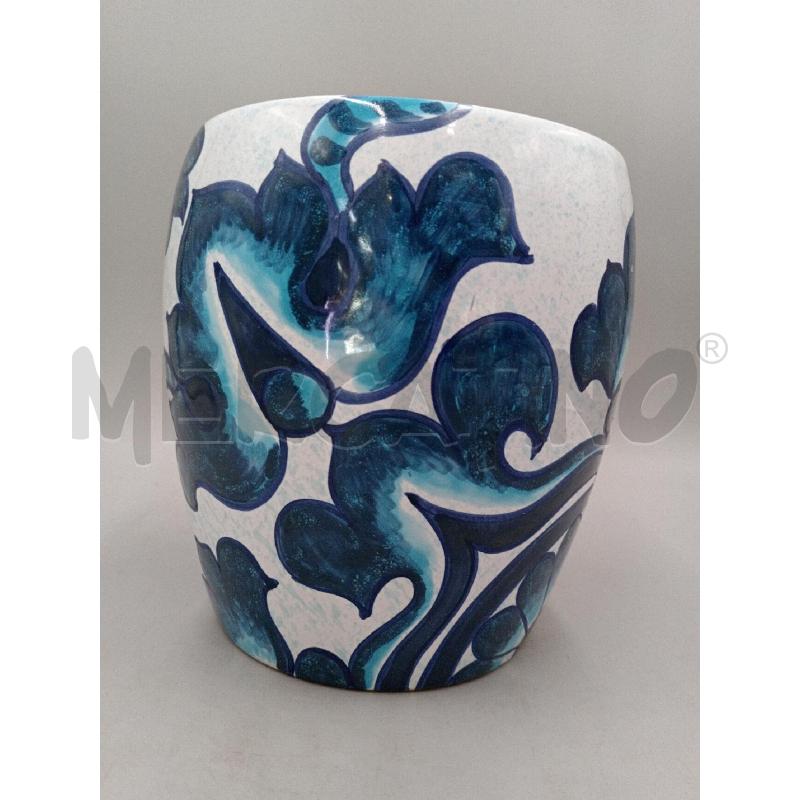 VASO CERAMICA PUBBLICITARIO PASCUCCI DECORO FLOREALE  | Mercatino dell'Usato Moncalieri bengasi 3