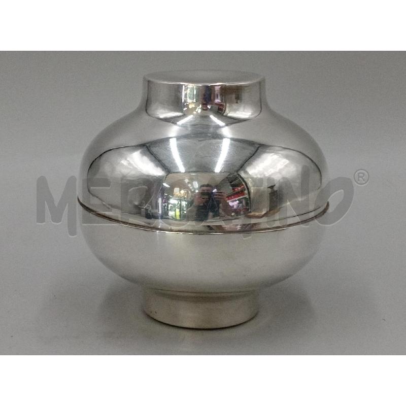VASO CON COPERCHIO METALLO CHRISTOFLE LINO SABATTINI | Mercatino dell'Usato Moncalieri bengasi 1