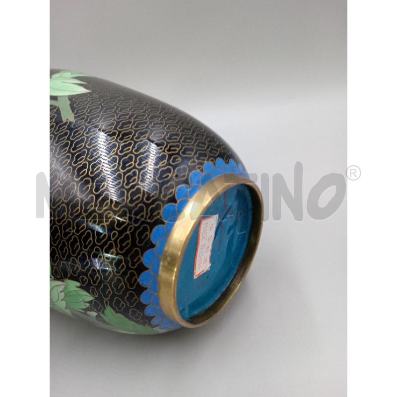 VASO COPPIA CLOISONNE DECORO FIORI CON TAPPO  | Mercatino dell'Usato Moncalieri bengasi 5