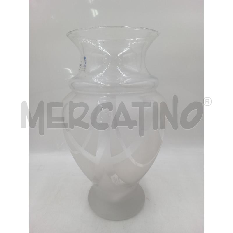 VASO CRISTALLO AL PIOMBO DECORAZIONE OPACA  | Mercatino dell'Usato Moncalieri bengasi 2