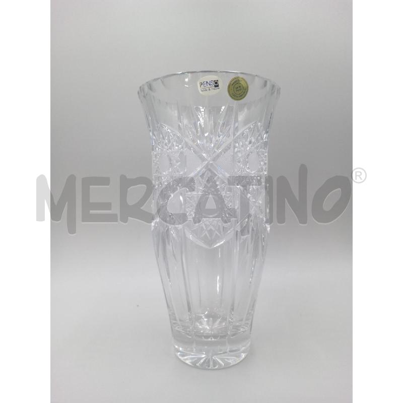 VASO CRISTALLO BOHEMIA H.26 CM DIAMETRO 13CM | Mercatino dell'Usato Moncalieri bengasi 1