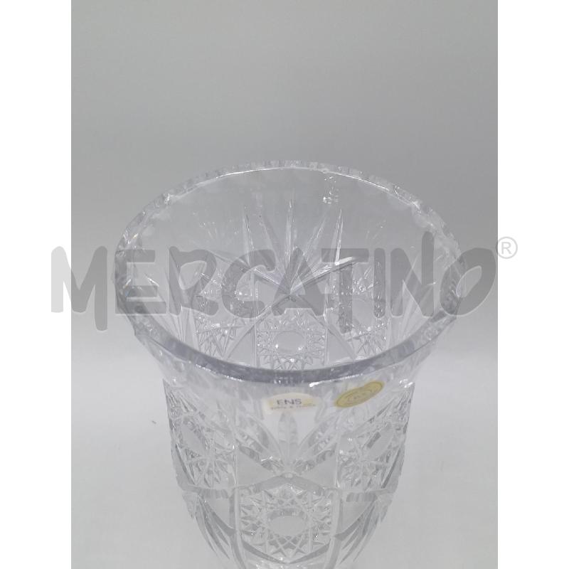 VASO CRISTALLO BOHEMIA H.26 CM DIAMETRO 13CM | Mercatino dell'Usato Moncalieri bengasi 2