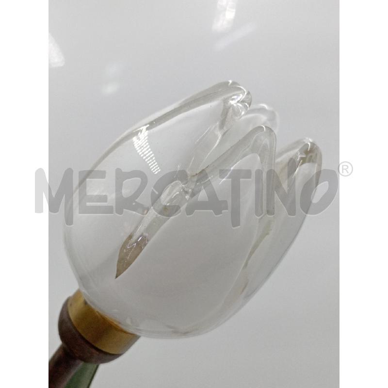 VASO CRISTALLO LAMPADA TULIPANI  | Mercatino dell'Usato Moncalieri bengasi 4