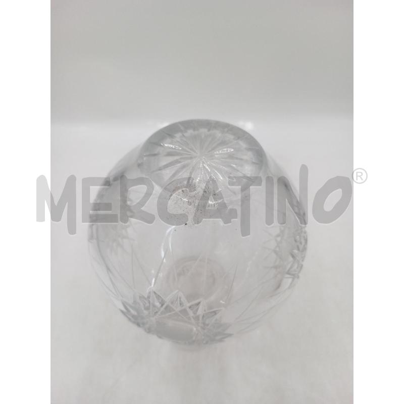 VASO CRISTALLO MOLATO FORMA BASE PANCIUTA | Mercatino dell'Usato Moncalieri bengasi 5