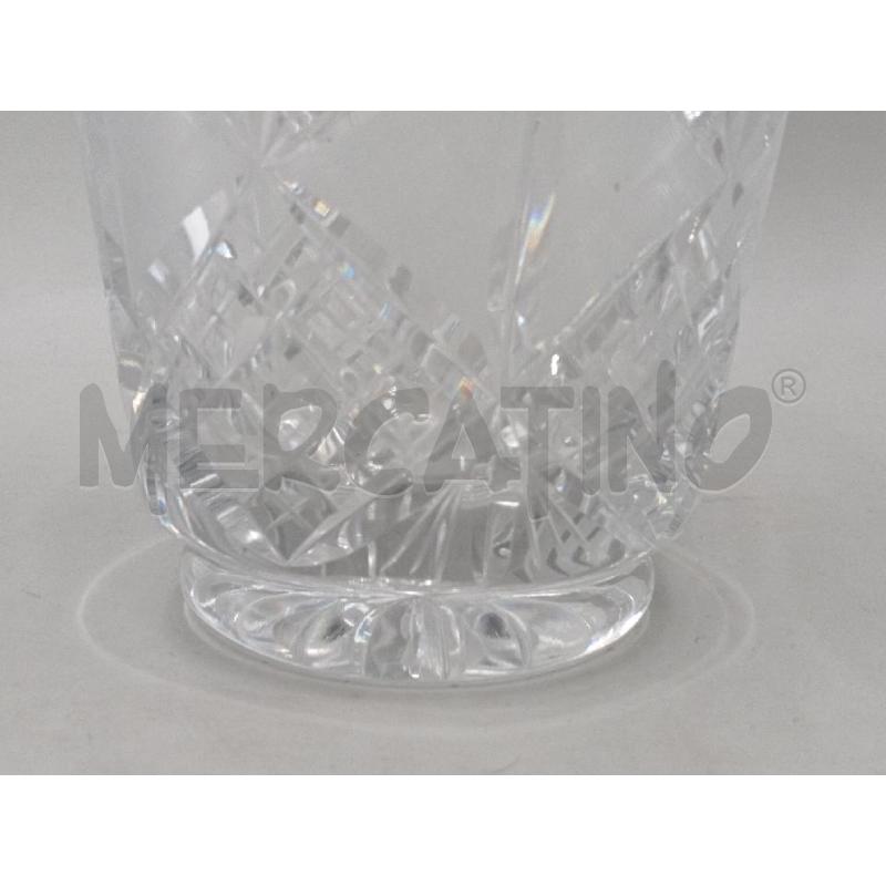 VASO CRISTALLO PORTA FIORE BORDO MOLATO SBECCATO | Mercatino dell'Usato Moncalieri bengasi 3