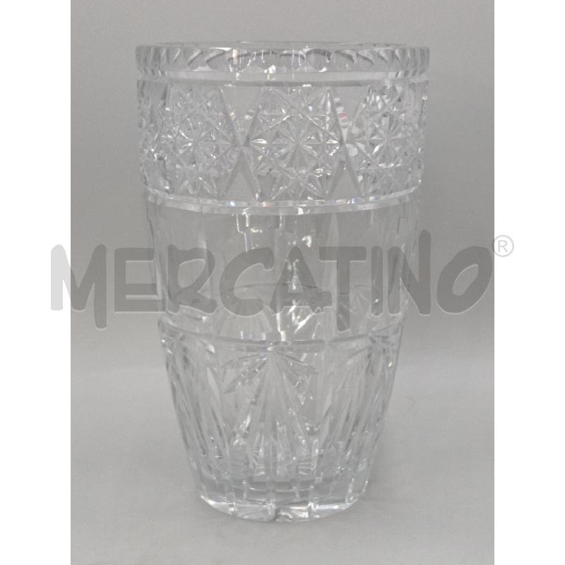 VASO CRISTALLO SBECCATO H. 30 | Mercatino dell'Usato Moncalieri bengasi 1