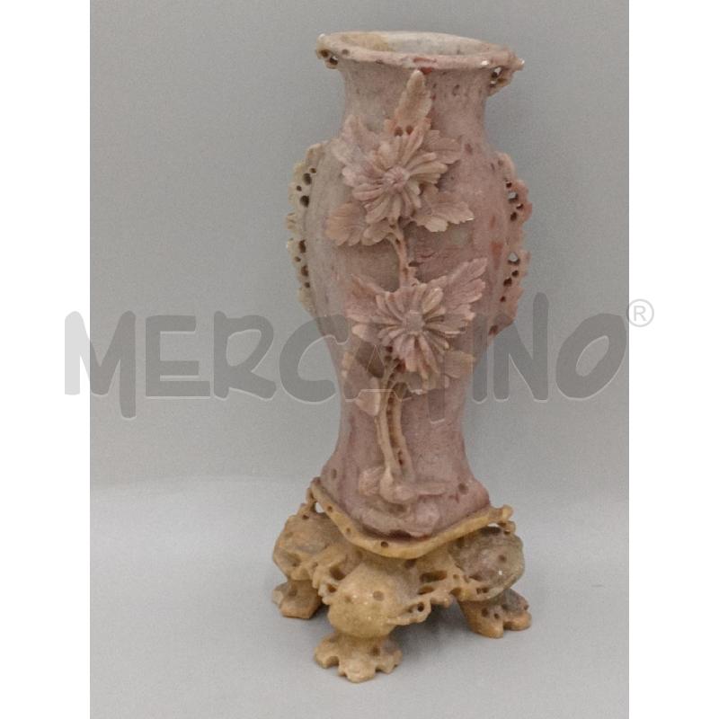 VASO JADAITE CON DECORO FIORI | Mercatino dell'Usato Moncalieri bengasi 1