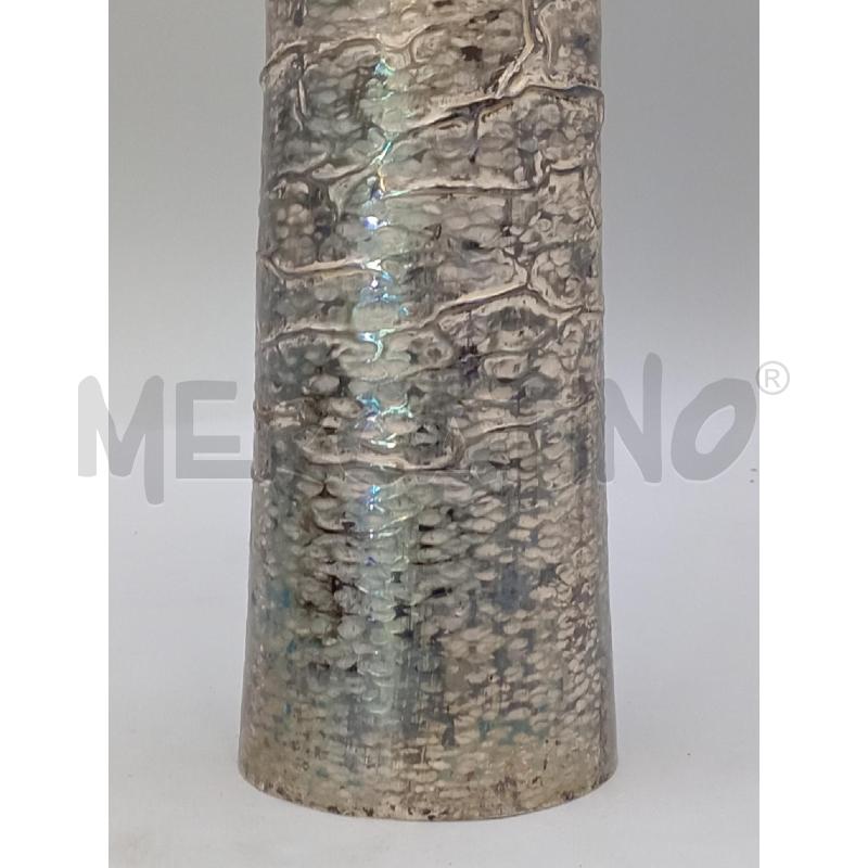 VASO METALLO CESELLATO H.42 CM CILINDRICO | Mercatino dell'Usato Moncalieri bengasi 2