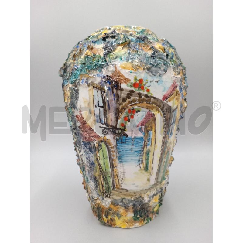 VASO TERRACOTTA ALBISOLA LINA MARE H.26 | Mercatino dell'Usato Moncalieri bengasi 1