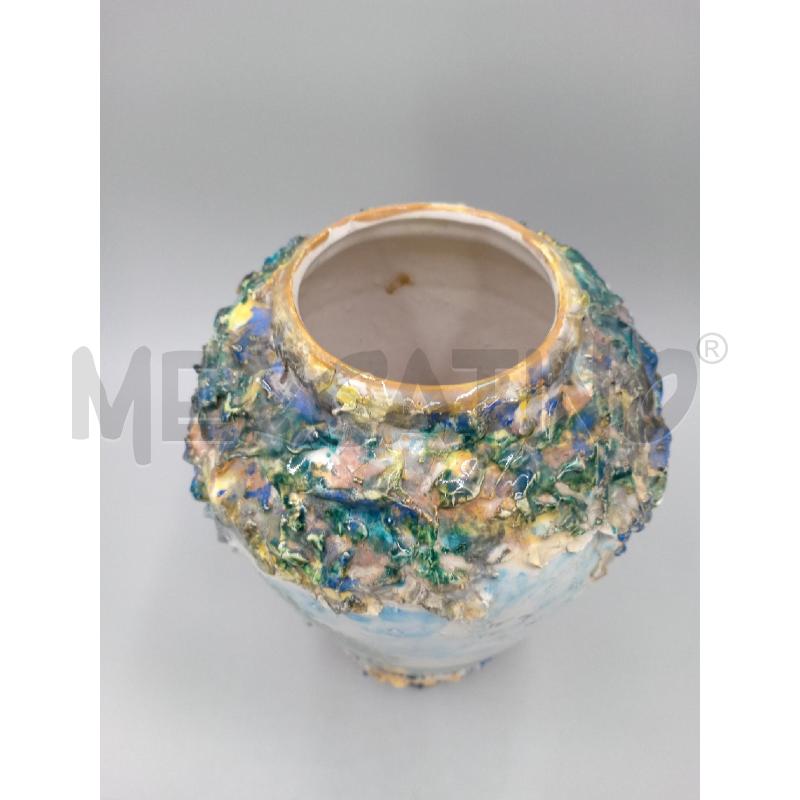 VASO TERRACOTTA ALBISOLA LINA MARE H.26 | Mercatino dell'Usato Moncalieri bengasi 3