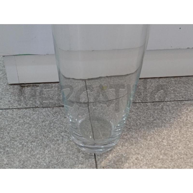 VASO VETRO ALTO CON ORCHIDEE FINTE  ALTO CM 70 | Mercatino dell'Usato Moncalieri bengasi 4