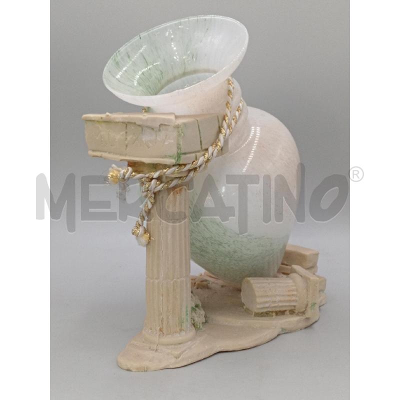 VASO VETRO ARREDAMENTO C/BASETTA RESINA INCOLLATA  | Mercatino dell'Usato Moncalieri bengasi 4