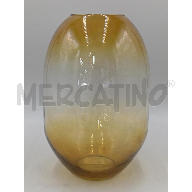 VASO VETRO ARREDAMENTO GIALLO PANCIUTO  | Mercatino dell'Usato Moncalieri bengasi 1