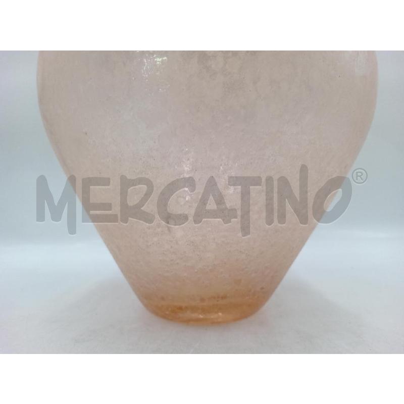 VASO VETRO ATTR. SEGUSO ROSA ACIDATO H.29 | Mercatino dell'Usato Moncalieri bengasi 3
