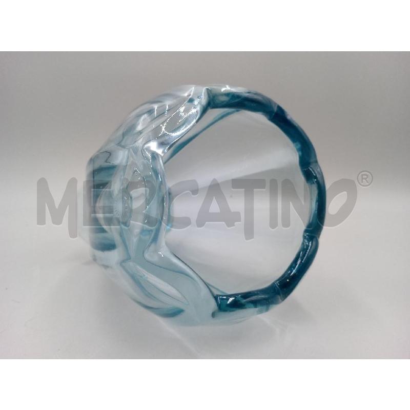 VASO VETRO AZZURRO PANCIUTO H.19 CM | Mercatino dell'Usato Moncalieri bengasi 5