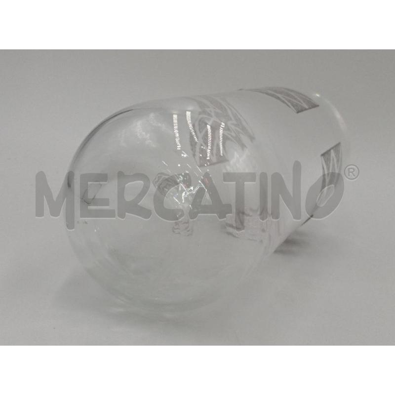 VASO VETRO CILINDRICO INSERTI METALLICI E ROMBI ALTO CM 29 | Mercatino dell'Usato Moncalieri bengasi 4