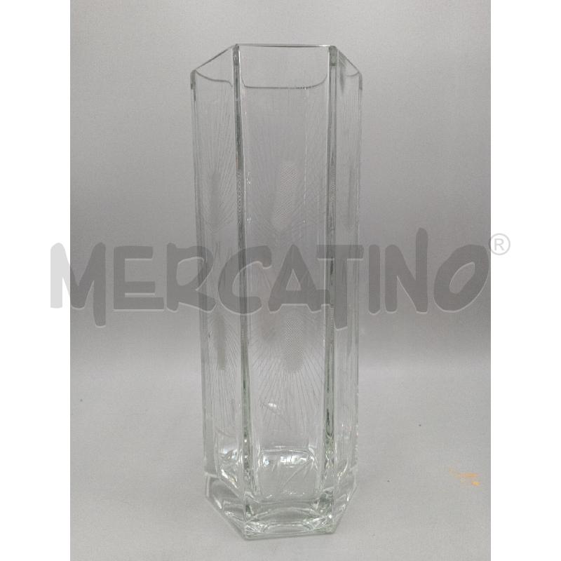 VASO VETRO CON SPIGHE PORTA FORTUNA H. 36 | Mercatino dell'Usato Moncalieri bengasi 1