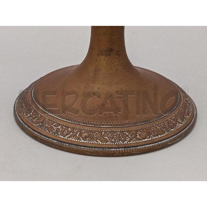 VASO VETRO FRANCESE? CM 38 BASE METALLO | Mercatino dell'Usato Moncalieri bengasi 2