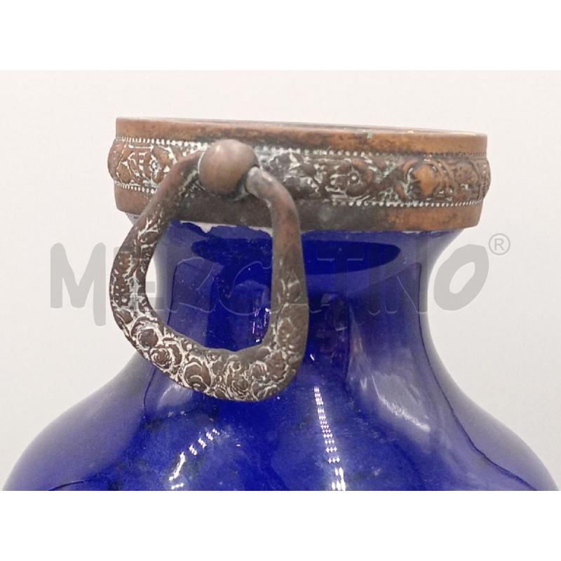 VASO VETRO FRANCESE? CM 38 BASE METALLO | Mercatino dell'Usato Moncalieri bengasi 4