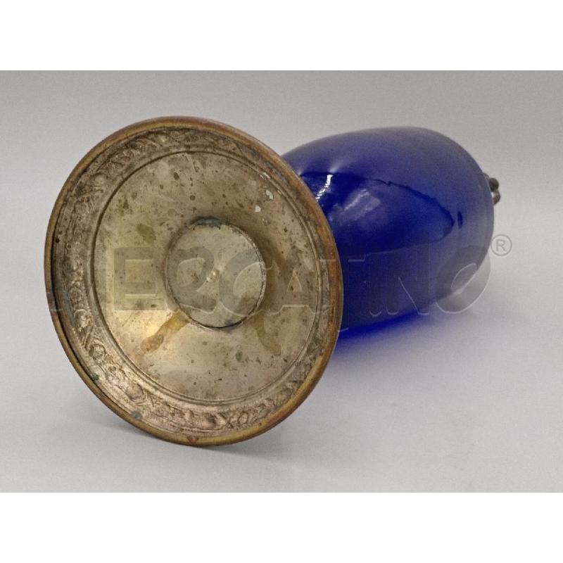 VASO VETRO FRANCESE? CM 38 BASE METALLO | Mercatino dell'Usato Moncalieri bengasi 5