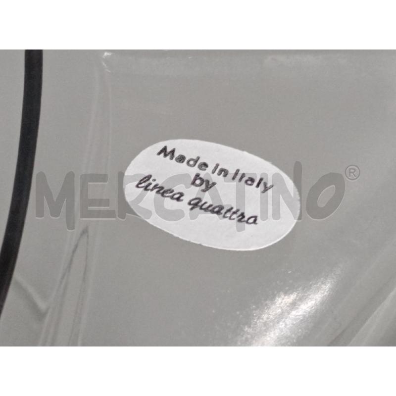 VASO VETRO ITALY CON POSACENERE BASE NERA | Mercatino dell'Usato Moncalieri bengasi 5