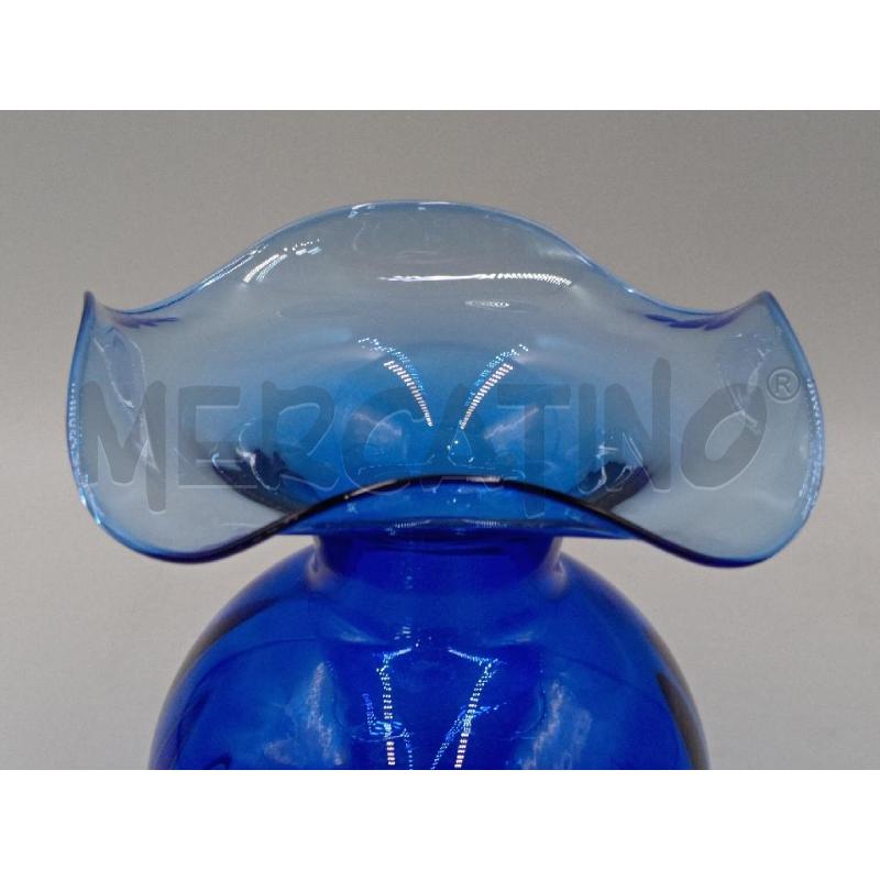 VASO VETRO IVV BLU CM 19 | Mercatino dell'Usato Moncalieri bengasi 2