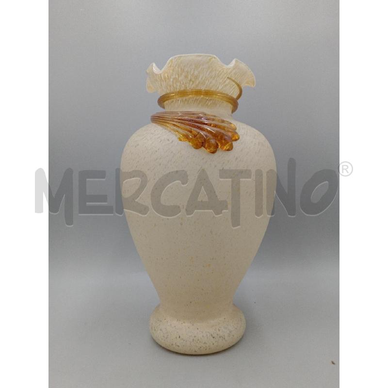VASO VETRO LAVORAZIONE A SPIRALE CM 30 | Mercatino dell'Usato Moncalieri bengasi 1