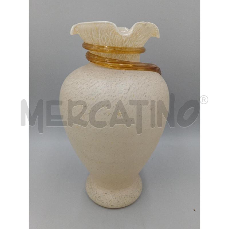 VASO VETRO LAVORAZIONE A SPIRALE CM 30 | Mercatino dell'Usato Moncalieri bengasi 2