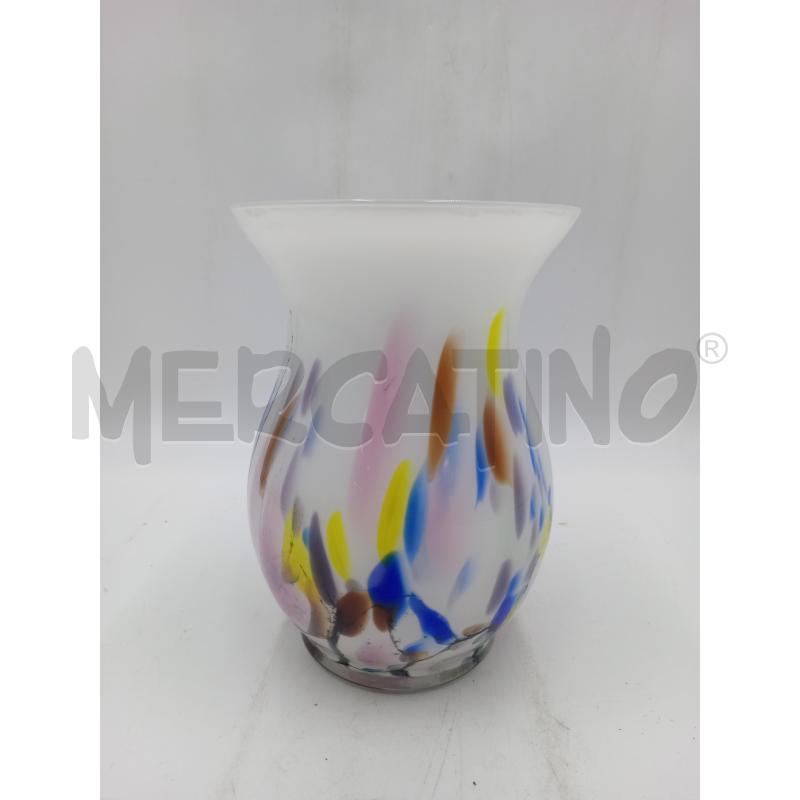 VASO VETRO MURRANO COLORATO  Mercatino dell'Usato Moncalieri bengasi