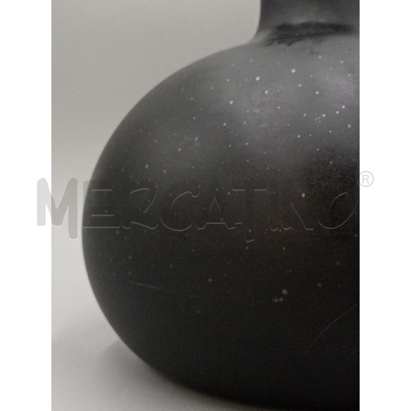 VASO VETRO NERO ACIDATO PANCIUTO | Mercatino dell'Usato Moncalieri bengasi 3