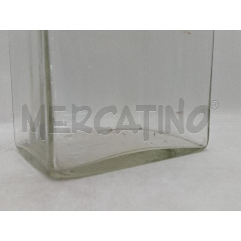 VASO VETRO RETTANGOLARE ALTO CM 34 | Mercatino dell'Usato Moncalieri bengasi 4