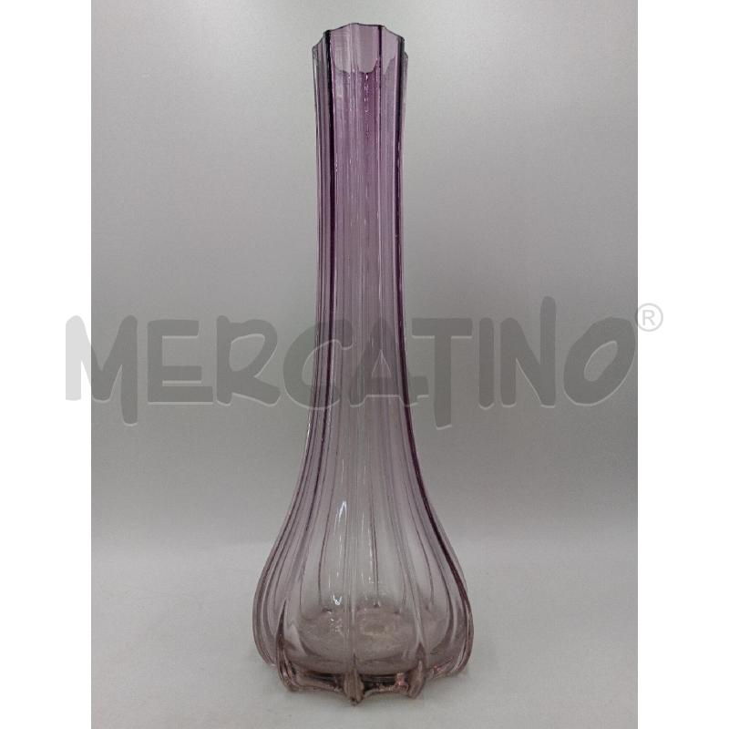 VASO VETRO SOFFIATO ALTO CM 40 COLLO STRETTO | Mercatino dell'Usato Moncalieri bengasi 1