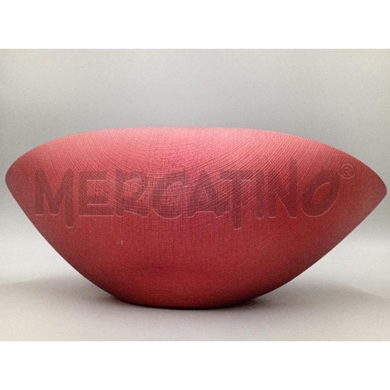 VASO VETRO SOFFIATO ROSSO ONLYLUX | Mercatino dell'Usato Moncalieri bengasi 1