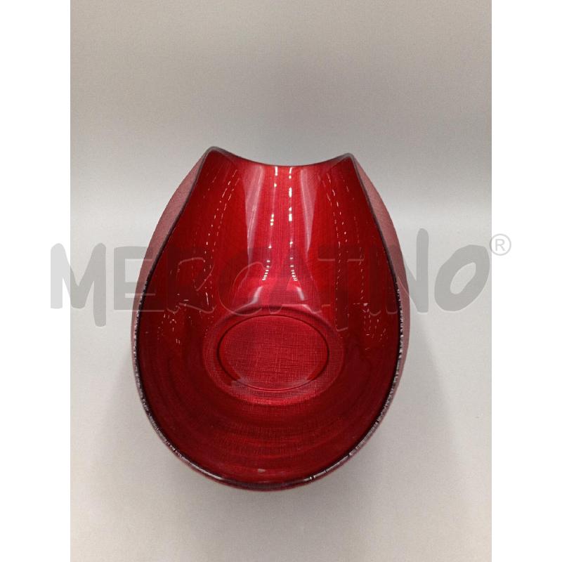 VASO VETRO SOFFIATO ROSSO ONLYLUX | Mercatino dell'Usato Moncalieri bengasi 3