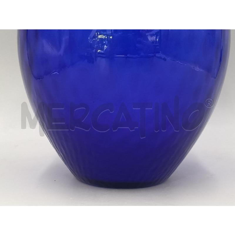 VASO VETRO STILE MURANO C/LAVORAZIONE RILIEVO COLLO STRETTO  | Mercatino dell'Usato Moncalieri bengasi 2