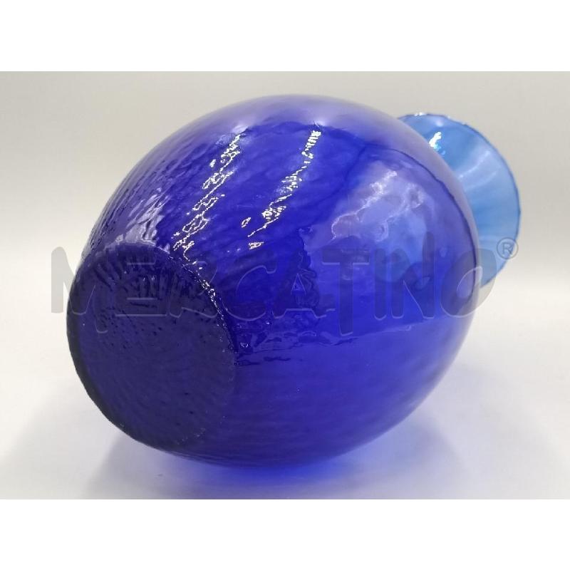 VASO VETRO STILE MURANO C/LAVORAZIONE RILIEVO COLLO STRETTO  | Mercatino dell'Usato Moncalieri bengasi 3