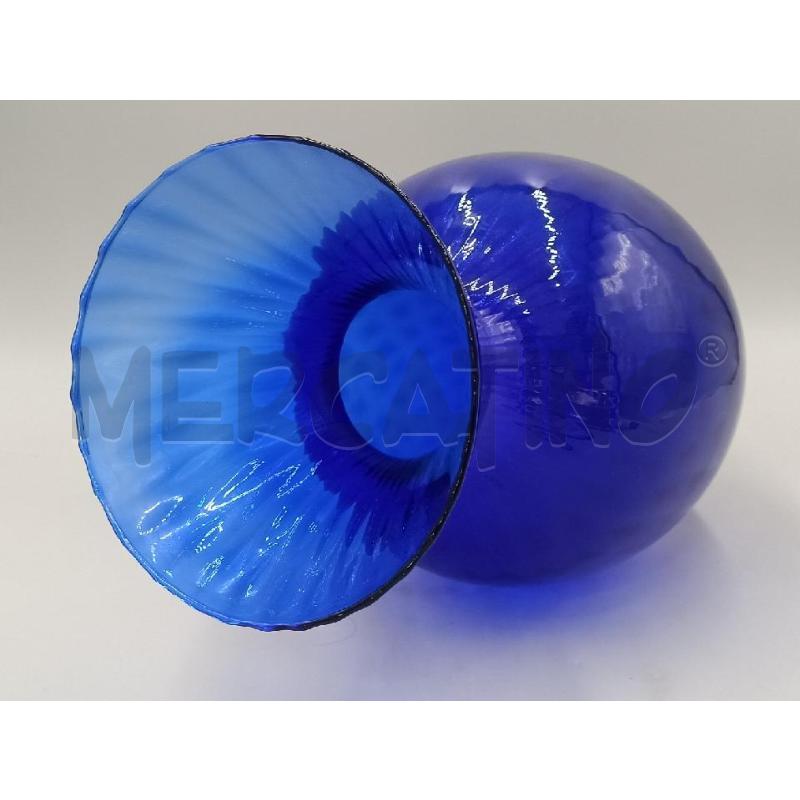 VASO VETRO STILE MURANO C/LAVORAZIONE RILIEVO COLLO STRETTO  | Mercatino dell'Usato Moncalieri bengasi 4