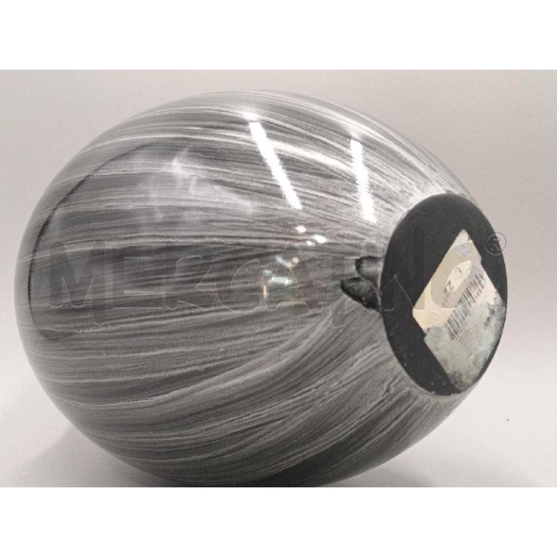 VASO VETRO STRIATO GRIGIO H.30 | Mercatino dell'Usato Moncalieri bengasi 3