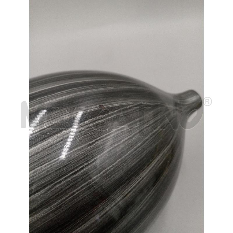 VASO VETRO STRIATO GRIGIO H.30 | Mercatino dell'Usato Moncalieri bengasi 4