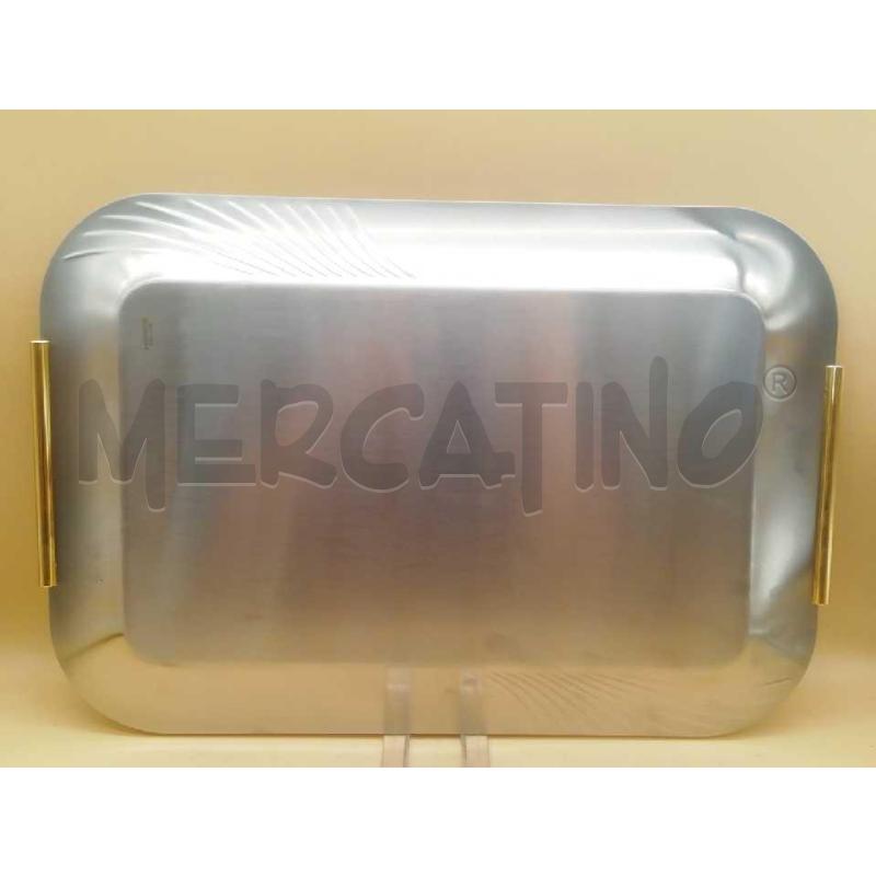 VASSOIO INOX MANICI OTTONE CM 44 X 30 | Mercatino dell'Usato Moncalieri bengasi 2
