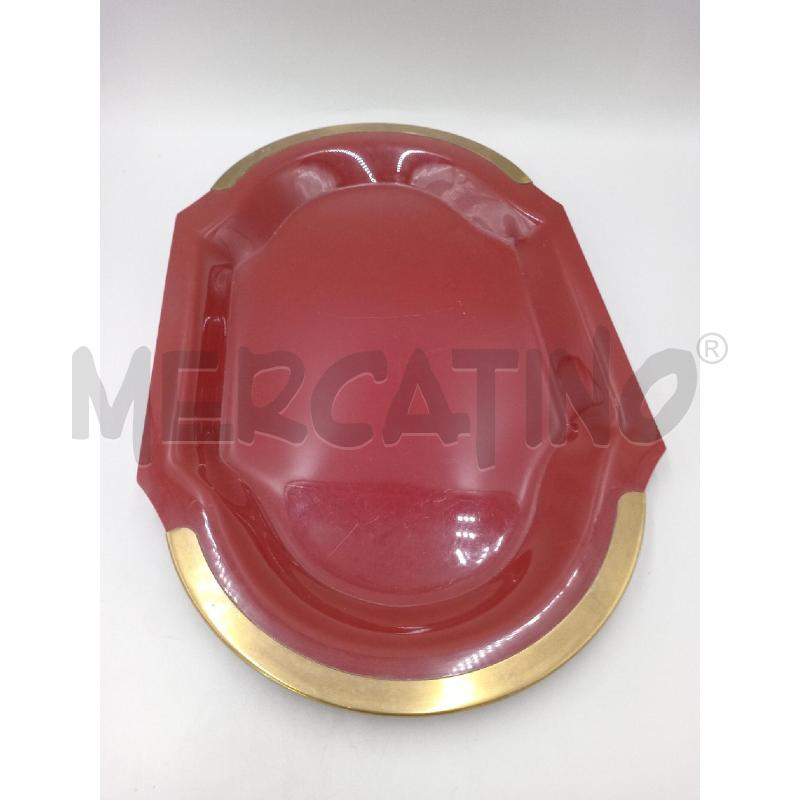 VASSOIO LACCATO BORDI METALLICI CM 32 X 50 | Mercatino dell'Usato Moncalieri bengasi 1