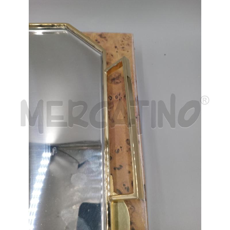 VASSOIO METALLO INOX GOTTINGHEN C/BORDO DORATO E SCATOLA | Mercatino dell'Usato Moncalieri bengasi 4