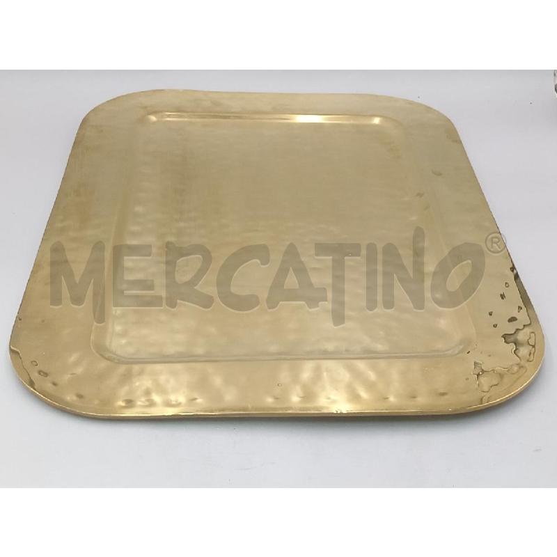VASSOIO OTTONE MARTELLATO 60X44 | Mercatino dell'Usato Moncalieri bengasi 1