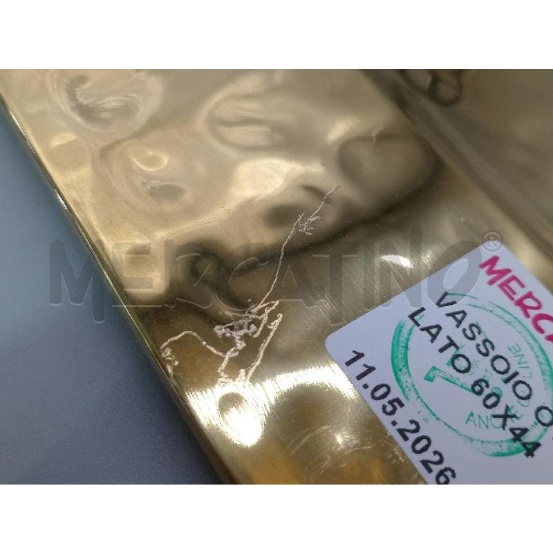 VASSOIO OTTONE MARTELLATO 60X44 | Mercatino dell'Usato Moncalieri bengasi 3