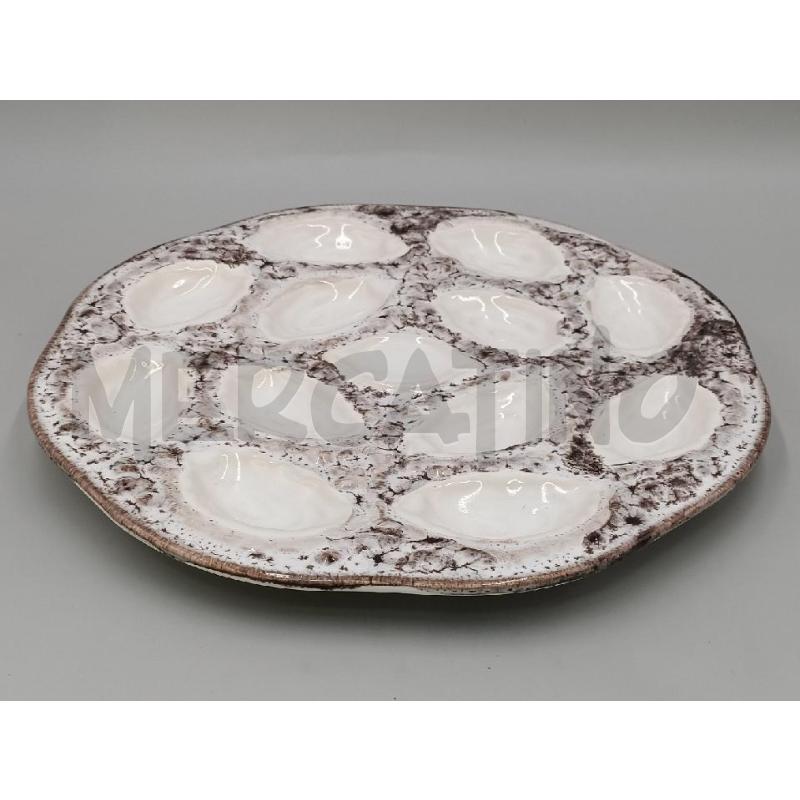 VASSOIO PORTATA CERAMICA OSTRICHE HUITRES FRANCE DIAMETRO CM 36  | Mercatino dell'Usato Moncalieri bengasi 1