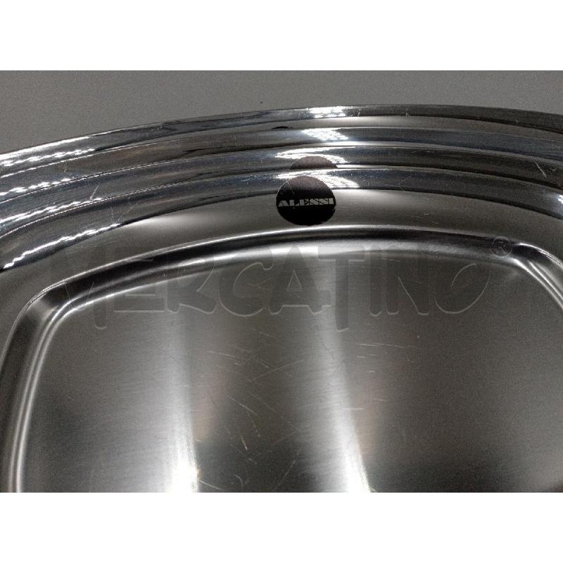 VASSOI 4 PZ METALLO INOX FORMA RETTANGOLARE CANONICA DESIGN ALESSI VINTAGE CON QUALCHE SEGNO | Mercatino dell'Usato Moncalieri bengasi 2