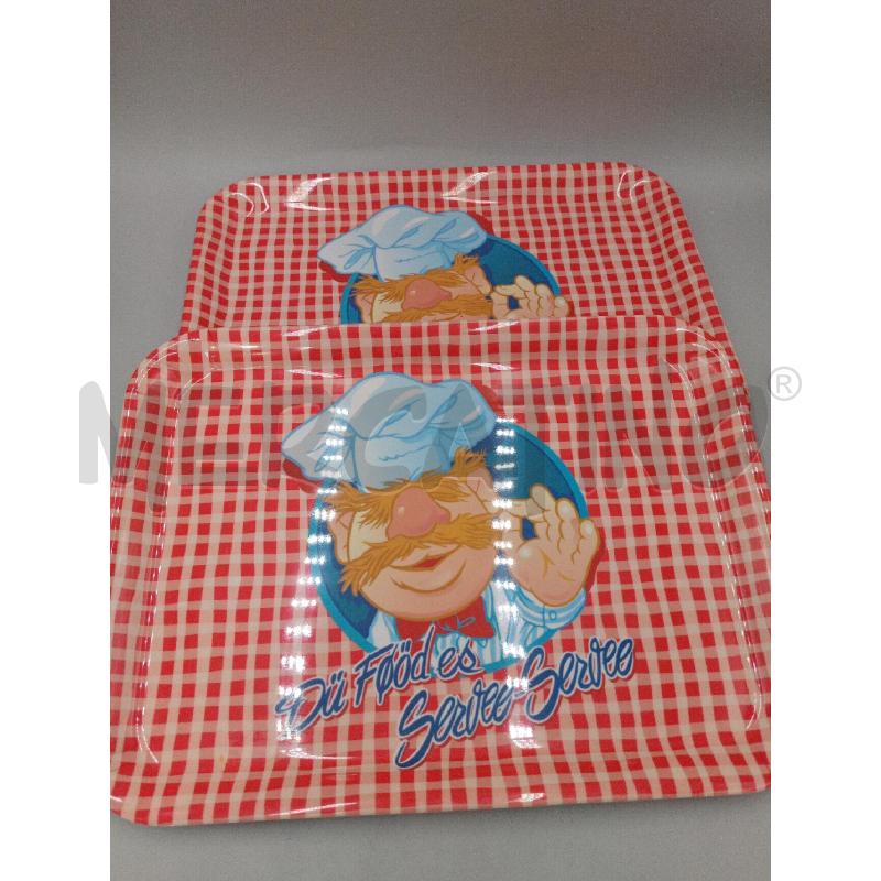VASSOI PLASTICA COPPIA JIM HENSON  | Mercatino dell'Usato Moncalieri bengasi 1