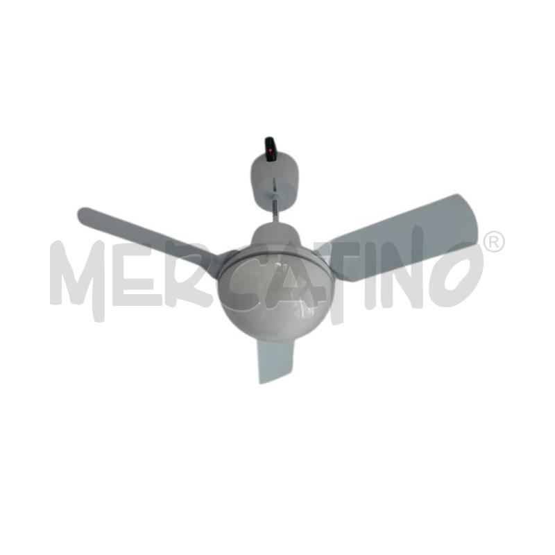 VENTILATORE SOFFITTO VORTICE 3 PALE BIANCO C/TEL B | Mercatino dell'Usato Moncalieri bengasi 1